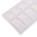 10 Grids Rectangle Art Watercolor Acrylic Painting Plastic Palette Paint Tray Plate