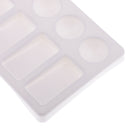 10 Grids Rectangle Art Watercolor Acrylic Painting Plastic Palette Paint Tray Plate
