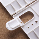 25 Grids Art Paint Drawing Tray Artist Oil Watercolor White Plastic Palettes with Thumb Hole