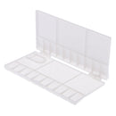 25 Grids Art Paint Drawing Tray Artist Oil Watercolor White Plastic Palettes with Thumb Hole