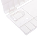 25 Grids Art Paint Drawing Tray Artist Oil Watercolor White Plastic Palettes with Thumb Hole