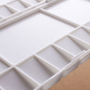 25 Grids Art Paint Drawing Tray Artist Oil Watercolor White Plastic Palettes with Thumb Hole