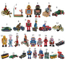 Retro Gentleman Riding Tricycle Model Wind-up Clockwork Tin Toy Collectibles Decoration Kids Gift