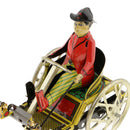 Retro Gentleman Riding Tricycle Model Wind-up Clockwork Tin Toy Collectibles Decoration Kids Gift