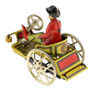 Retro Gentleman Riding Tricycle Model Wind-up Clockwork Tin Toy Collectibles Decoration Kids Gift