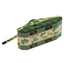 Vintage Camouflage Tank Clockwork Tin Toy Collectible Gift with Wind-Up Key