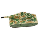 Vintage Camouflage Tank Clockwork Tin Toy Collectible Gift with Wind-Up Key
