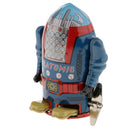 New Old-fashioned Wind Up Clockwork Mechanical Walking Tin Mechanical Robot Model Toy Xmas Gift Blue