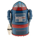 New Old-fashioned Wind Up Clockwork Mechanical Walking Tin Mechanical Robot Model Toy Xmas Gift Blue