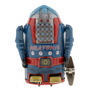 New Old-fashioned Wind Up Clockwork Mechanical Walking Tin Mechanical Robot Model Toy Xmas Gift Blue