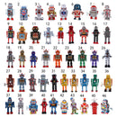 Vintage Wind Up Clockwork Mechanical Walking Police Robot Model Tin Toy Collectibles