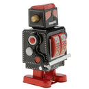 Vintage Wind Up Clockwork Mechanical Walking Police Robot Model Tin Toy Collectibles