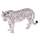 Realistic Science Plastic Animal Model Figure White Tiger Figurine Children Kids Educational Toy Home Decoration Collectibles Kids Story Telling Props