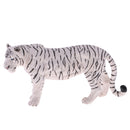 Realistic Science Plastic Animal Model Figure White Tiger Figurine Children Kids Educational Toy Home Decoration Collectibles Kids Story Telling Props