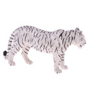 Realistic Science Plastic Animal Model Figure White Tiger Figurine Children Kids Educational Toy Home Decoration Collectibles Kids Story Telling Props