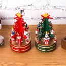 Christmas Tree Music Box Kid Wind Up Musical Toy Snowman Xmas Party Showcase Decoration Clockwork