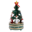 Christmas Tree Music Box Kid Wind Up Musical Toy Snowman Xmas Party Showcase Decoration Clockwork