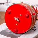 Christmas Music Tree Music Box Kids Xmas Toy Gift Snowman Clockwork Toys Xmas Gift Ornament Decor Red
