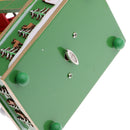 Christmas Music Box Xmas Mini Ferris Wheel Musical Toy Clockwork Ornaments Party Decor Xmas Sownman Bear Pattern