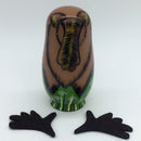 5Pcs Wooden Russian Nesting Dolls Handmade Lovely Baby Toys Cute Elks Matryoshka Cartoon Animals Pattern Dolls Christmas Gifts