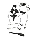 1/6 Black PU Leather SM Lingerie Suit Set for 12'' Phicen Female Figure Body