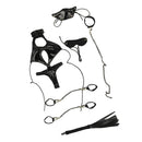 1/6 Black PU Leather SM Lingerie Suit Set for 12'' Phicen Female Figure Body