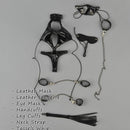 1/6 Black PU Leather SM Lingerie Suit Set for 12'' Phicen Female Figure Body