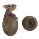Lifelike Dinosaur Animal Model Figure Figurine Toy Jurassic Triceratops Egg and Shell Model Children Birthday/Chrismas Gift Collectibles Home Decoration