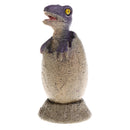 Lifelike Dinosaur Animal Model Figure Figurine Toy Jurassic Velociraptor Egg and Shell Model Children Birthday/Chrismas Gift Collectibles Home Decoration