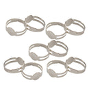 10x Polymer Clay Stainless Steel Finger Ring Molds Children Kids DIY Modelling Clay Tools Making Clay Ring Accessories 1.7cm Diameter