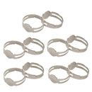 10x Polymer Clay Stainless Steel Finger Ring Molds Children Kids DIY Modelling Clay Tools Making Clay Ring Accessories 1.7cm Diameter