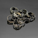 10x Polymer Clay Stainless Steel Finger Ring Molds Children Kids DIY Modelling Clay Tools Making Clay Ring Accessories 1.7cm Diameter