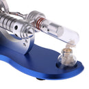 Hot Air Stirling Engine Model Toy Micro Motor Generator Engine w/ LED Light
