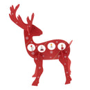 1 Set Wooden Christmas Reindeer Elk Buck Deer with Bells Table Ornaments Living Room Home Party Decoration Children Kids Xmas Gifts