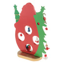 1 Set Wooden Christmas Santa Claus with Bells Table Ornaments Living Room Home Party Decoration Children Kids Xmas Gifts