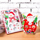 1 Set Wooden Christmas Santa Claus with Bells Table Ornaments Living Room Home Party Decoration Children Kids Xmas Gifts