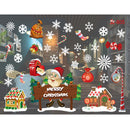 Christmas Santa Claus Window Stickers Decal Christmas Ornaments Party Supplies - 805