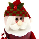 Christmas Plush Candy Box Xmas Santa Reindeer Gift Jar Case Home Table Decorations Ornaments Accs