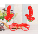 Christmas Glasses Frames Xmas Decor Novelty Fancy Dress Party Props - Antlers