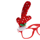 Christmas Glasses Frames Xmas Decor Novelty Fancy Dress Party Props - Antlers