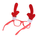Christmas Glasses Frames Xmas Decor Novelty Fancy Dress Party Props - Antlers