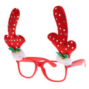 Christmas Glasses Frames Xmas Decor Novelty Fancy Dress Party Props - Antlers