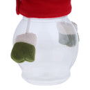 Christmas Plush Candy Jar Xmas Santa Gift Box Kids Sugar Bottle Home Table Decorations Ornaments Accs