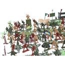 488 Pieces Army Men Playset 5cm Soldier Action Figures with Tanks Planes Flags & More Accessories