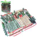 520 Pieces Army Men Playset 5cm Soldier Action Figures with Tanks Planes Flags & More Accessories