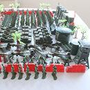 520 Pieces Army Men Playset 5cm Soldier Action Figures with Tanks Planes Flags & More Accessories