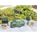 7 Piece Set of Army Accessory Set Blockhouse Camp Tent Sandbag Army Playset