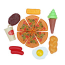Fast Food Cooking Play Set for Kids - 8 pieces (Pizza, Hotdog, Bread & more)