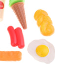 Fast Food Cooking Play Set for Kids - 8 pieces (Pizza, Hotdog, Bread & more)