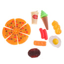Fast Food Cooking Play Set for Kids - 8 pieces (Pizza, Hotdog, Bread & more)